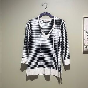 🌹3 for $10 Loft Striped Blue and White Sweater